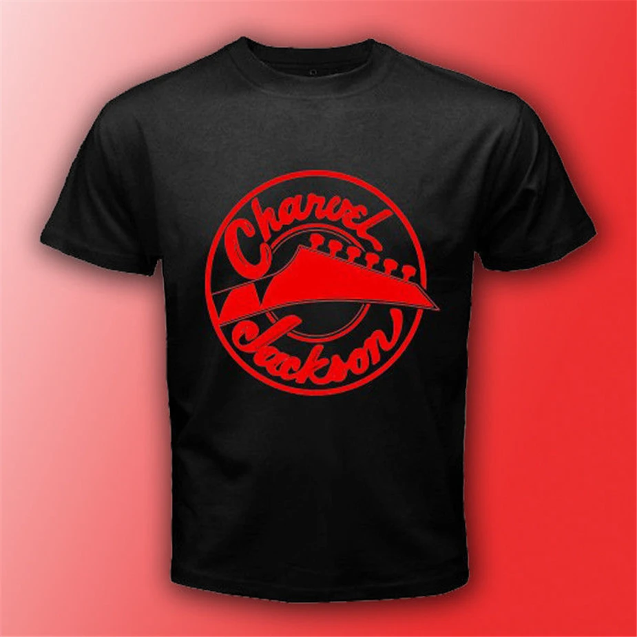 Charvel Jackson гитары Логотип Черная футболка Размер S 3Xl Мужская унисекс рок музыка