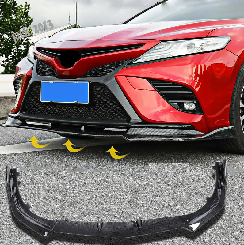 Модификация автомобиля автомобильные аксессуары из углеродного волокна передний дефлектор спойлер, диффузор бампера для Toyota Camry SE/XSE