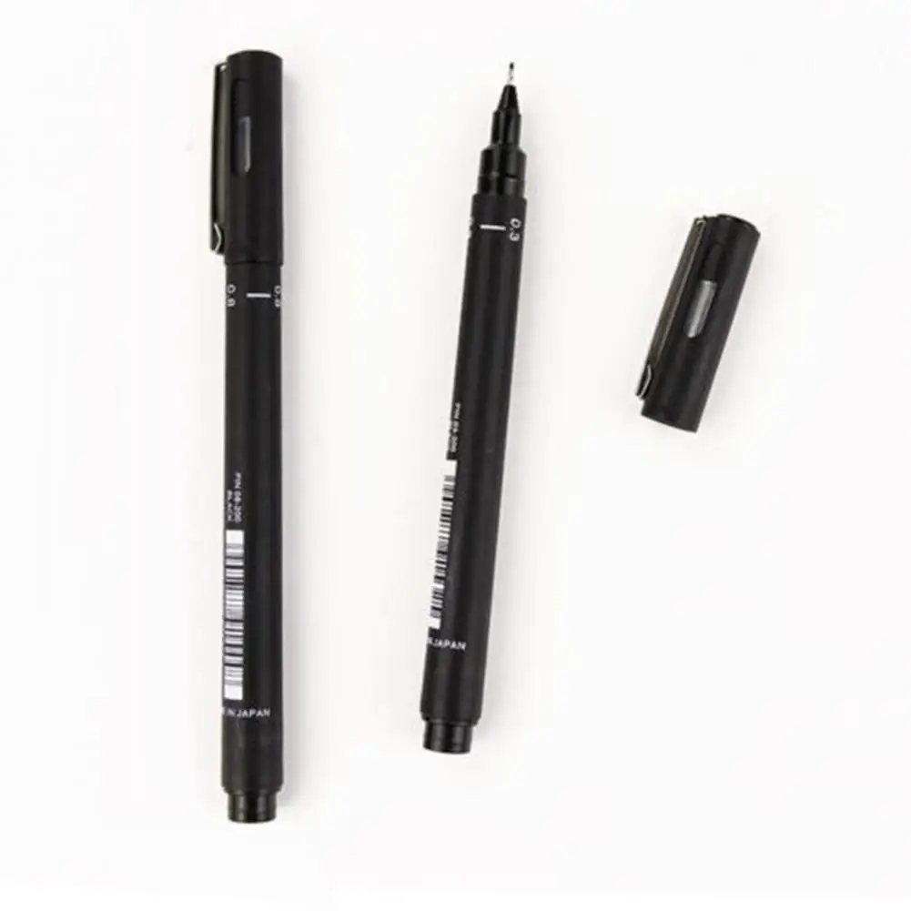 HOT SALES!!! Black Pigment Liner Fineliner Waterproof Anime Comics Sketching Ink Drawing Pen
