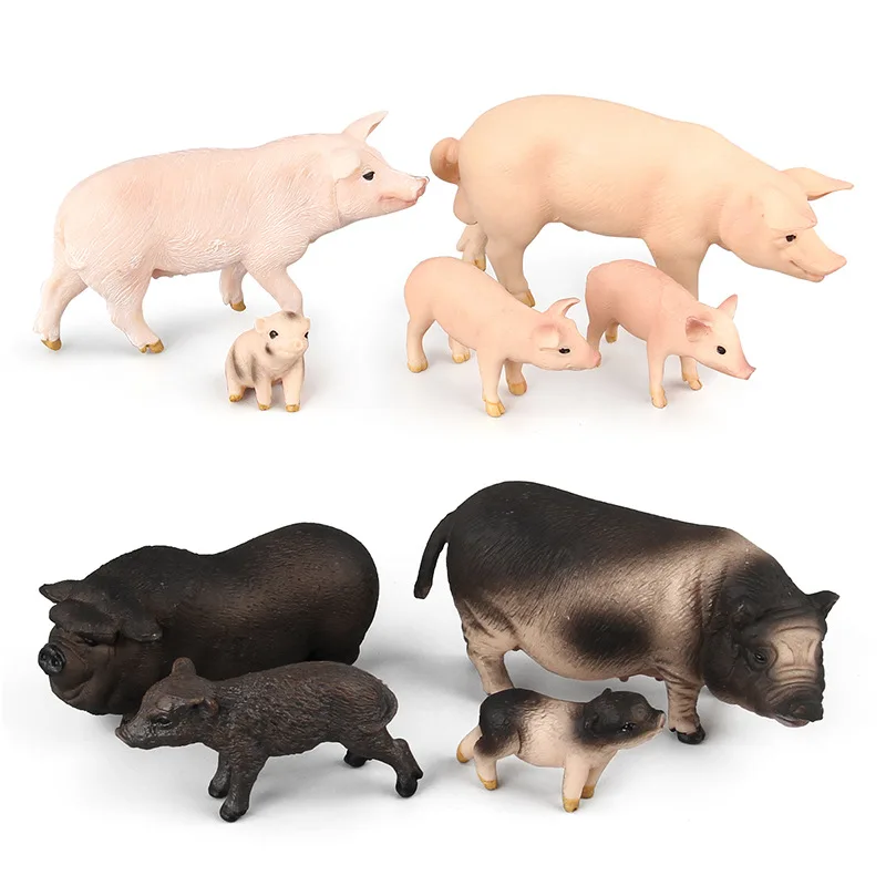 

Simulation Wild Boar Pig Animal Model Figurine Home Decor Miniature Fairy Garden Decoration Accessories Modern Plastic Craft Toy