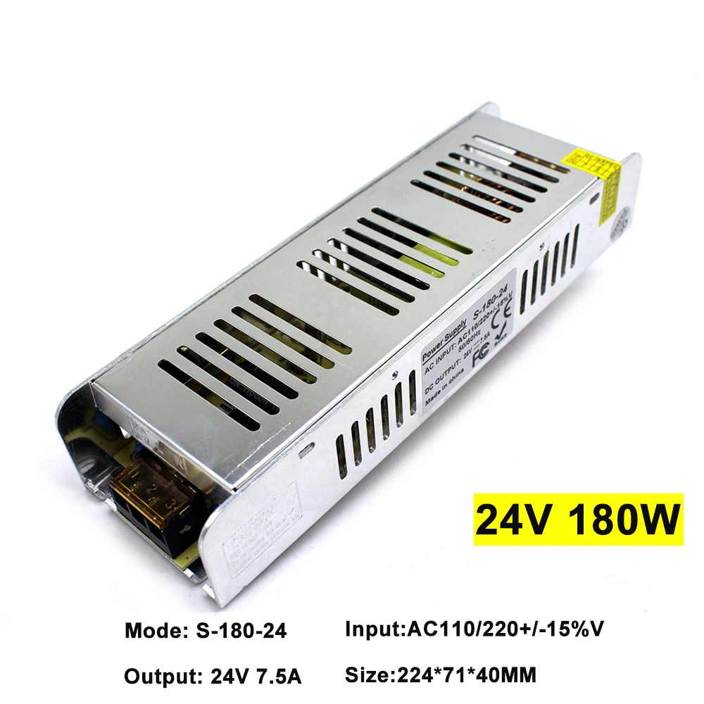 Светодиодный драйвер питания AC220 к DC24V 180 Вт 200 Вт 240 Вт 250 Вт 300 Вт 350 Вт 360 Вт светодиодный адаптер Трансформаторы освещения