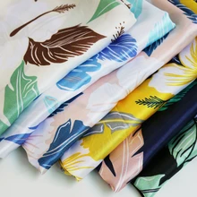 100 см* 148 см мягкий Атлас Шармез ткань "тильда" Цветочный материал платье Morning Glory