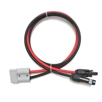 Câble d'extension de panneau solaire, 2.5, 4, 6 mm2, 14, 12, 10AWG, connecteur 50A, 30A, borne annulaire pour batterie de voiture et panneau solaire allergique 4