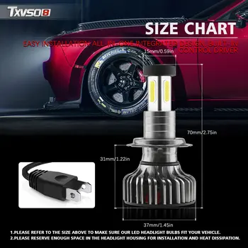 

2pcs Car H7 LED Headlight Bulbs H7 Led Canbus Headlight Conversion Kit Bulb High/Low Beam CE Car Bulb Luces Led Para Auto TXVSO8
