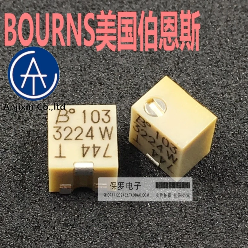 

10 шт. 100% оригинальная новая действительный ассортимент товаров BOURNS 3224W-1-103E 10K мульти-поворота Высокая точное Регулируемое сопротивление потенциометр