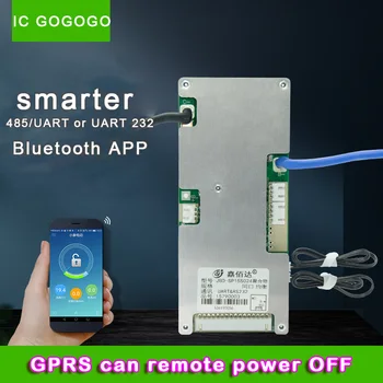 

13S 14S 48V Li-ion Remote GPRS Power Off Positioning UART Communication Bluetooth APP Lithium Battery Protection Board BMS GPS