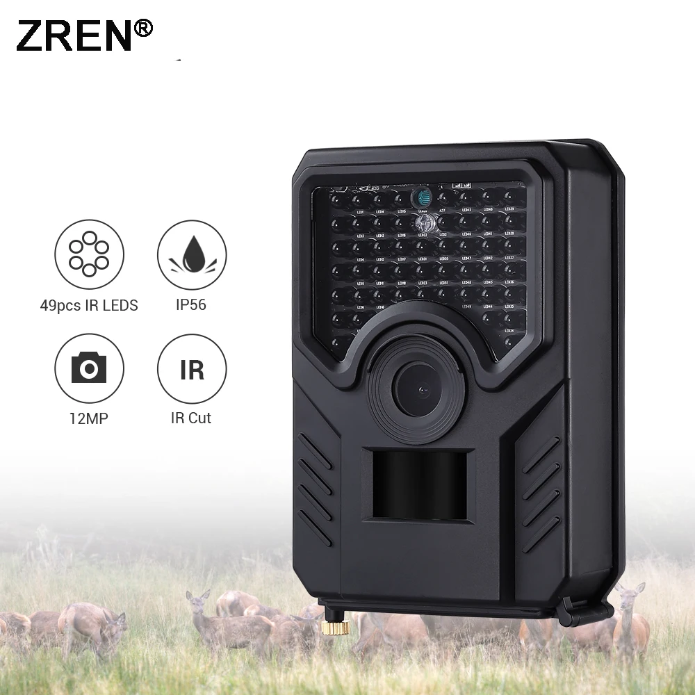 

ZREN ZR200 Outdoor Hunting Cameras Waterproof Anti-Theft Automatic Monitoring Infrared Night Vision Hunting Camera fototrappola
