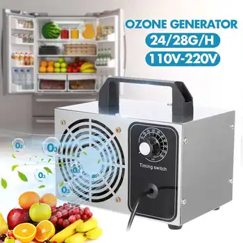

220V Ozonizer generator 28g 24g Air Purifier Sterilizer Machine Air Cleaner Deodorizer Cleaning Formaldehyde Timing Switch