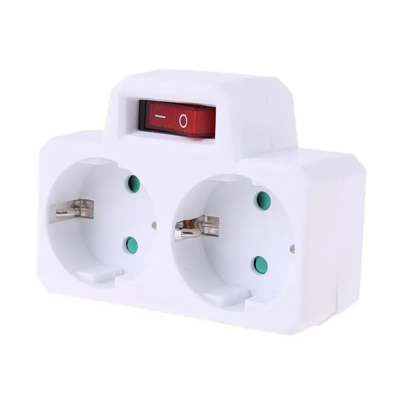 

EU Conversion Plug 250V 16A Power Adapter 1 to 2 Way Conversion Socket