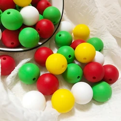 12mmbaby mordedor silicone beads100pc diy chupeta corrente pulseira acessórios bpa livre grau alimentício silicone recém nascidos dentição brinquedos