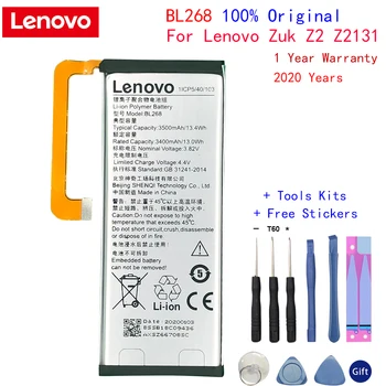 

New Original Lenovo Battery BL268 For Lenovo ZUK Z2 Z213 3500mAh Mobile Phone replacement High Quality Battery with tools Gifts