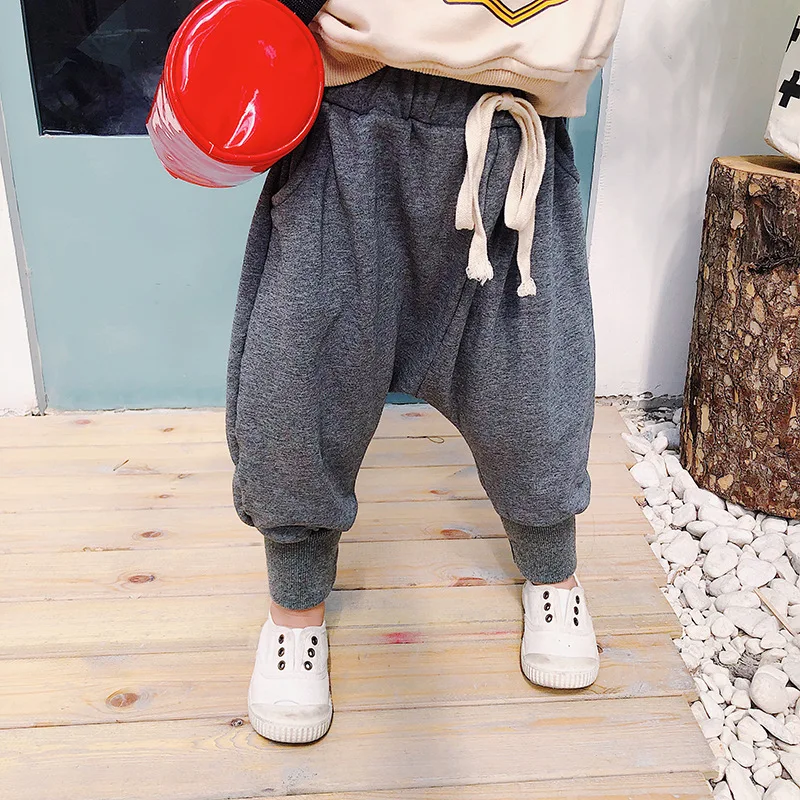 

2019 Men And Women Children Harem Pants Children Baby Pure Cotton Casual Pants Children Pants Spring And Autumn Baby Back Rise W