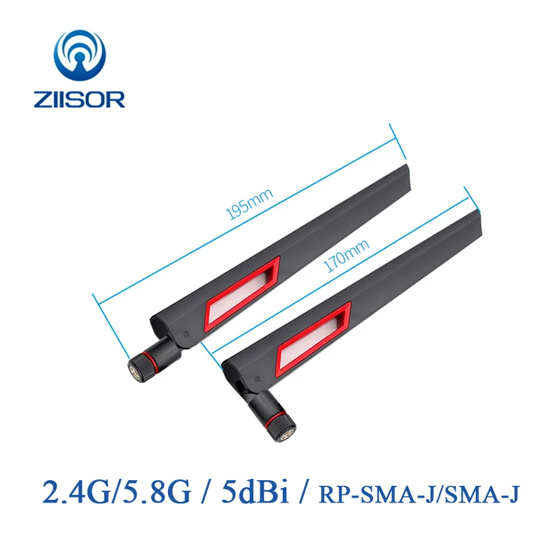 2pcs 2 4GHz 5 8GHz Wifi Router Antenna 2 4G 5 8G Dual Band Antennas 5dBi 1