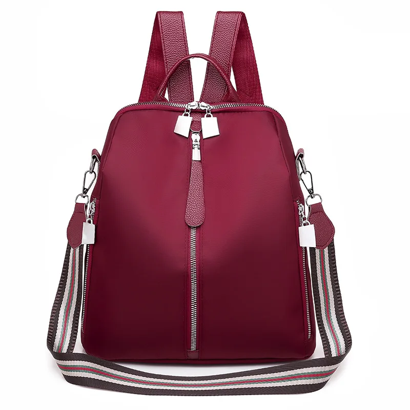 Рюкзак женская сумка через плечо уличная Ткань Оксфорд Водонепроницаемая дорожная сумка корейский Стиль Повседневный нейлоновый рюкзак