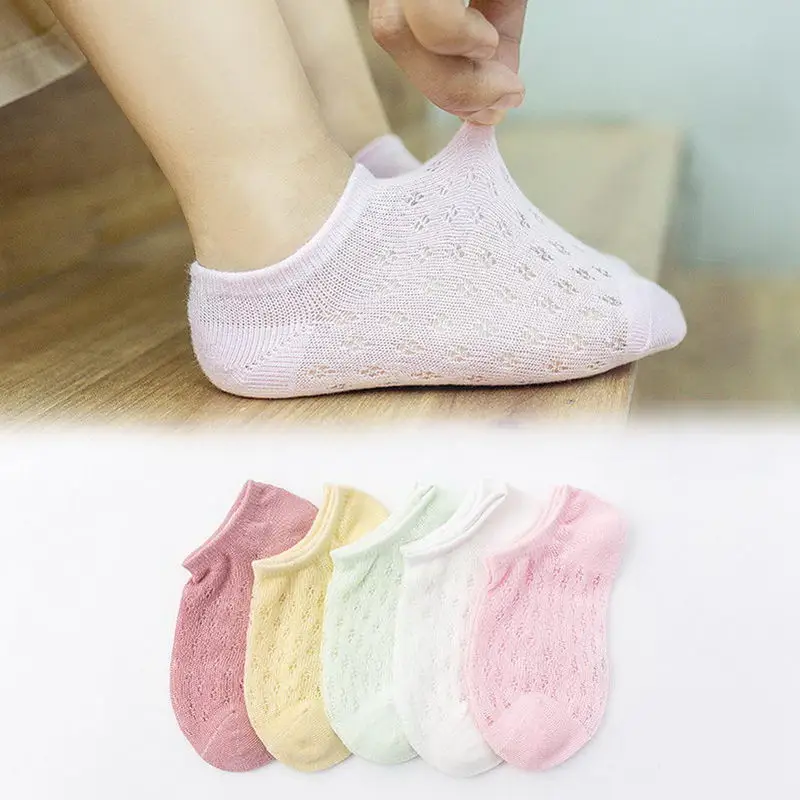 I 1 5 Pairs Children Boy Girls Cotton Socks Ankle Short Socks for Spring Summer YH-17 - Цвет: I 1