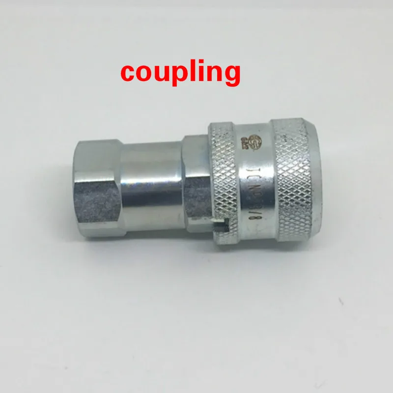 

one pcs close type super high pressure hydraulic quick coupling steel Hydraulic Quick Coupler Set Quick connector ZG/NPT/G 3/8"