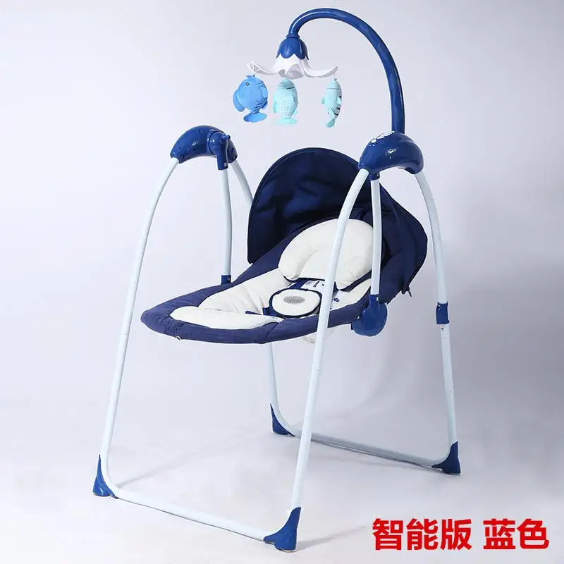 Электрическое детское кресло-качалка детское Электрическое Кресло-Качалка кресло-качалка маленькая качалка - Цвет: blue