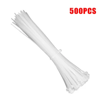 

500pcs 200mm 8-Inch Nylon Zip Ties Trim Wrap Cable Loop Wire Self-Lock 30lbs Durable And Practical
