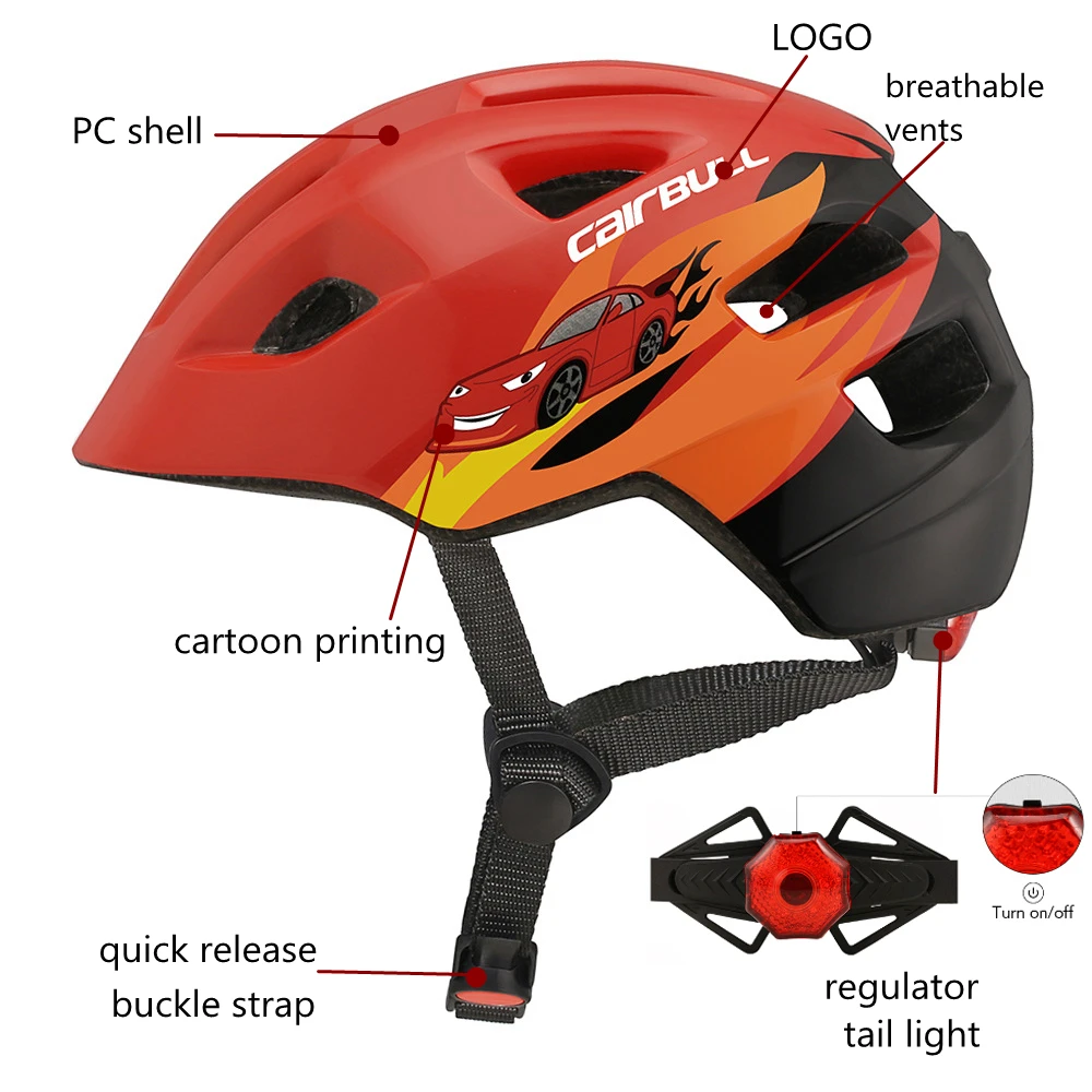 Уличный велосипедный шлем, дышащий, модный, для езды на велосипеде, горная дорога, велосипедные шлемы, Cairbull, шлем Mtb с креплением, задний фонарь