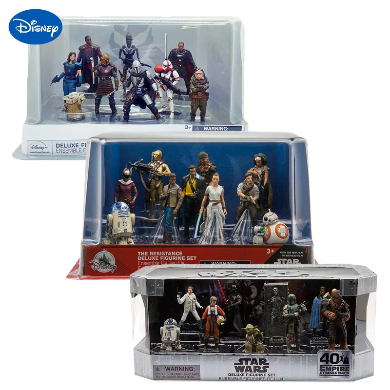 Disney Star Wars Mandalorian 40 Anniversary Baby Yoda Master R2-D2 IG88 Jango Fett Chewbacca Darth Vader Action Figure Kids Toys