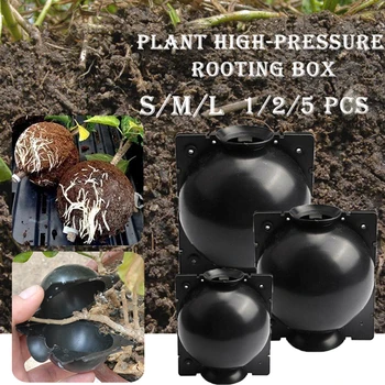 

1/2/3/5pcs Plant Rooting Ball Grafting Rooting Growing Box Breeding Case For Garden Plant High-pressure Propagation Box Sapling