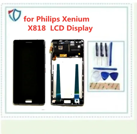 ЖК-дисплей для Philips Xenium X818 дигитайзер сенсорный экран панель стеклянные детали