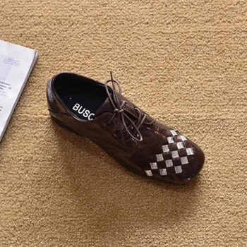 

Spring new women's shoes flat shoes women casual shoes flats Color block plus size Loafers Patent leather black red lady shoes