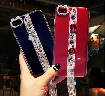 

Luxury big diamonds Tassels Rhinestone Case for iphone X XS XR XS MAX Girl Gifts fashion phone case for iphone 6.1 6.5 5.8 2019