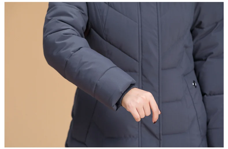 Теплая зимняя женская куртка больших размеров 5XL 6XL, женские длинные парки с капюшоном и меховым воротником, приталенная женская пуховая хлопковая куртка, зимнее пальто