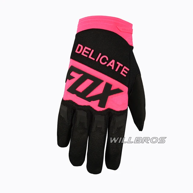 Moto Cross Delicate Fox Dirtpaw Racing Gloves Cycling Mountain Bicycle Offroad Guantes Men Motocross Woman Unisex Luvas Pink Black