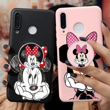 

Cartoon Silicon Case For Huawei P40 P30 P20 P10 Honor 10i 8X 9X Mate 30 20 10 Lite Pro Y6 Y7 Y9 P Smart 2019 Z Phone Holder Case