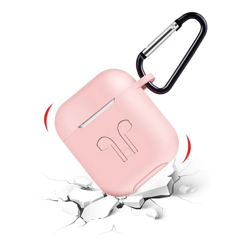 Мягкий силиконовый чехол 5 в 1 для Apple Air Pods Airpods противоударный наушников iphone 7 8