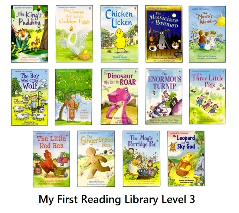 14 Books Usborne My First Reading Library Level 3 English Book Child Kids Word Sentence Education Fairy Tale Story Book Age 6 12 Education Teaching Aliexpress