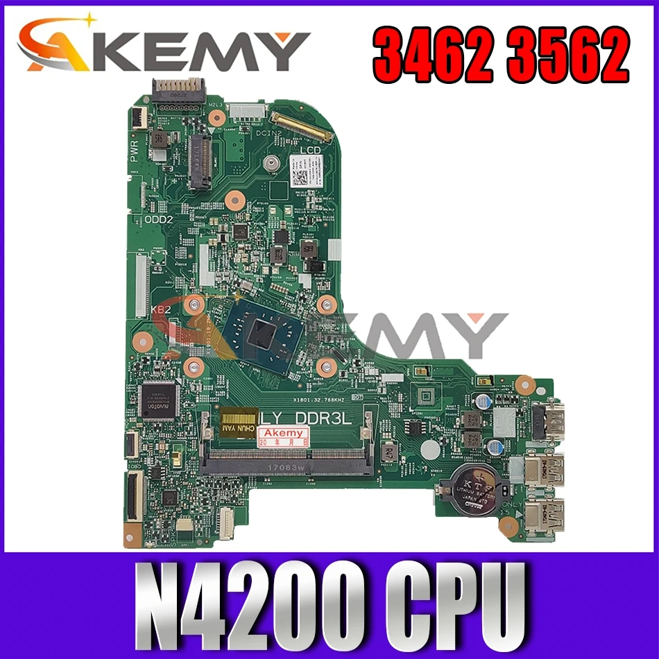 Akemy Фирменная Новинка 16823-1 GFV07 для Dell Inspiron 3462 3562 Материнская плата ноутбука N4200