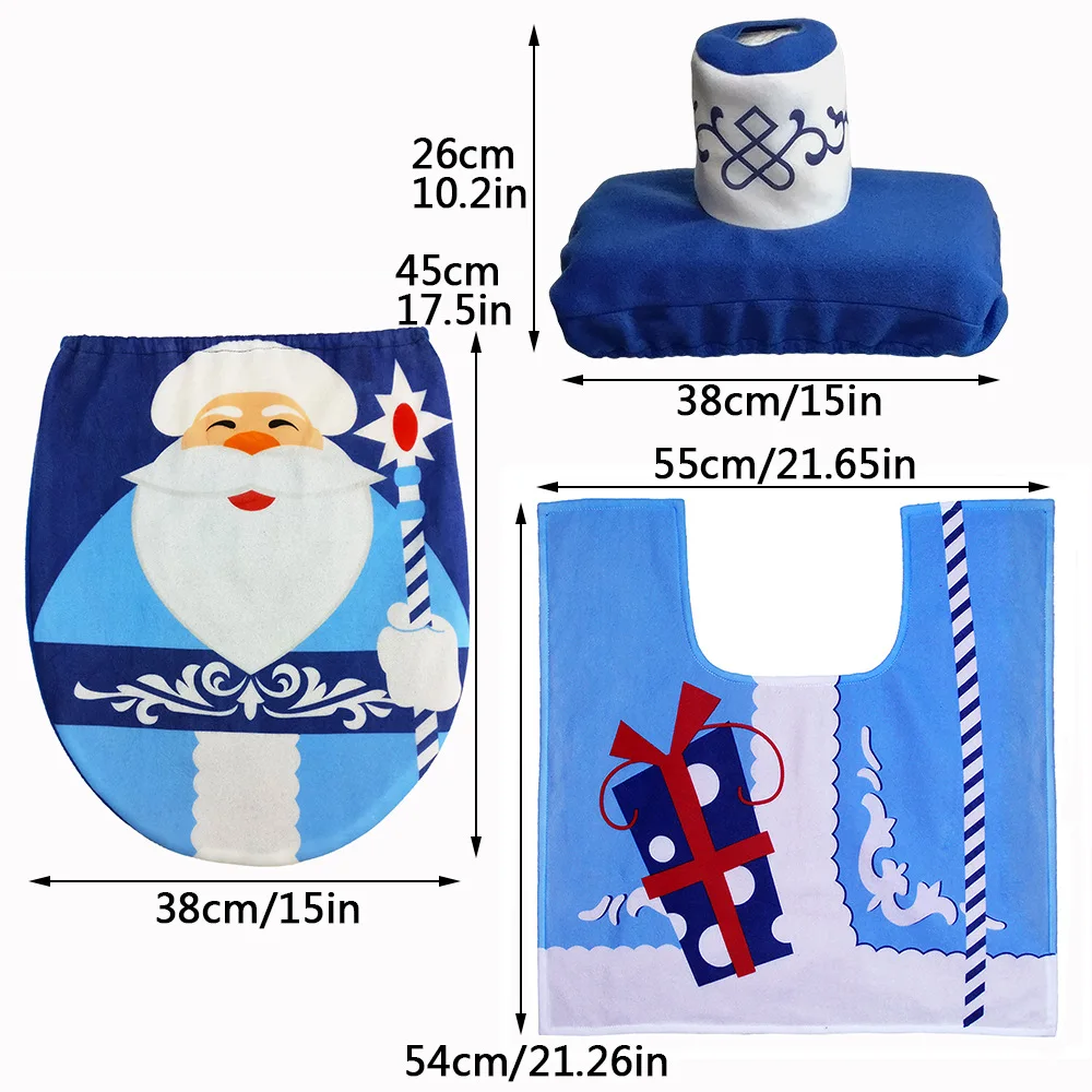 圣诞马桶套 冰雪老人 2