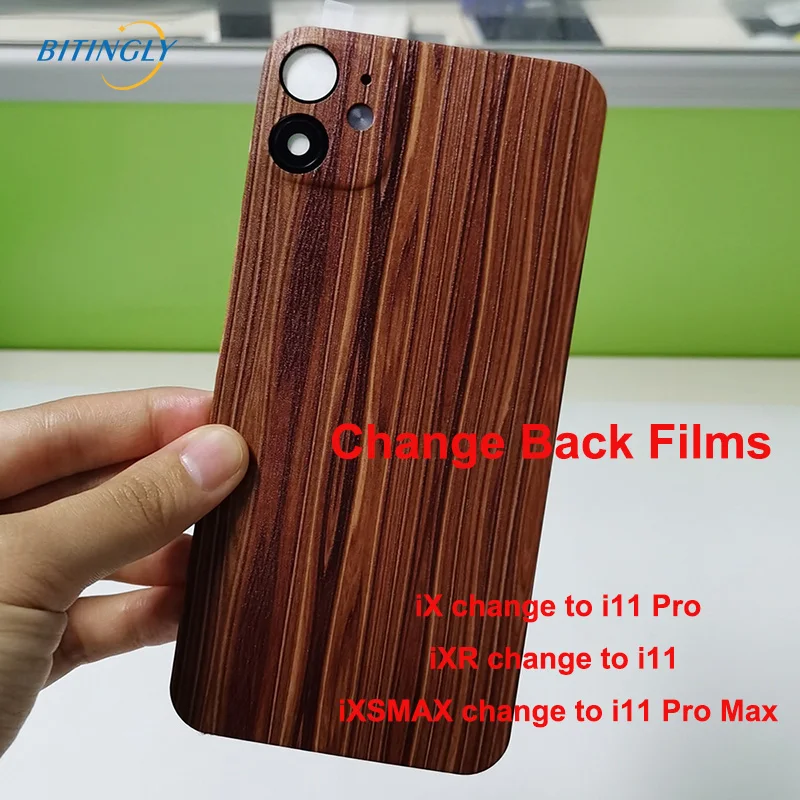 

Soft Slim Back Cover Case For iPhone X XR XS MAX Change To iPhone 11 Pro Max 11 Case Screen Protector Films for iPhone XS MAX