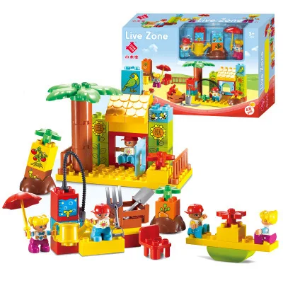 

SMONEO Large Particles Building Blocks 55006 Happy Farm Assembled Early Teaching Aids Educational Creative Toy Gift