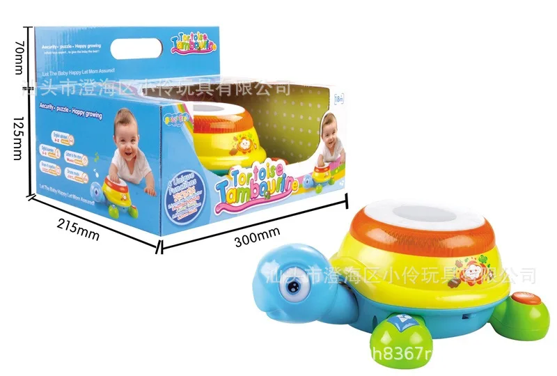 

Cartoon Clapping Device Soy Children Early Childhood Educational Toy Light Musical Drum Knock Percussion Instrument Baby Hand Dr