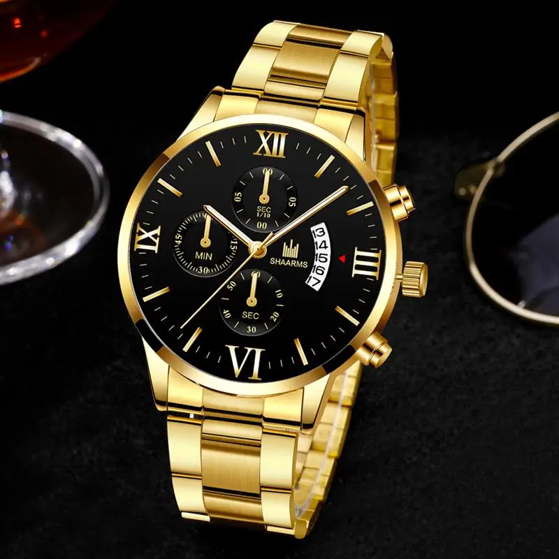Модные мужские часы Топ бренд класса люкс кварцевые часы из нержавеющей стали мужские повседневные спортивные наручные часы Relogio Masculino