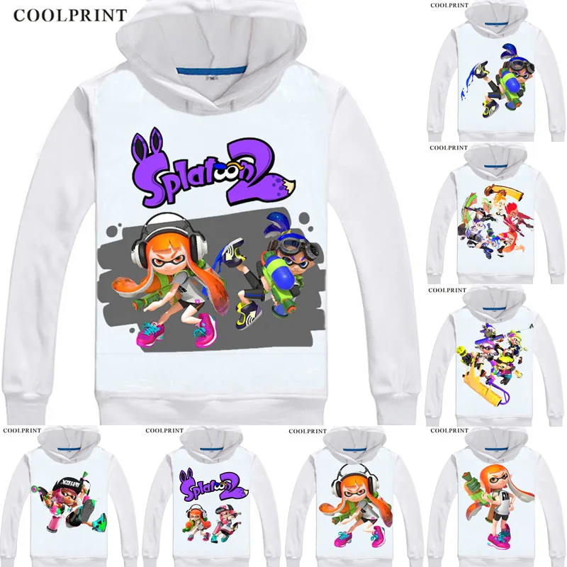 Аниме Косплей-пуловер Splatoon 2 Inkling Octoling нарисованный Классический Модный свитшот |