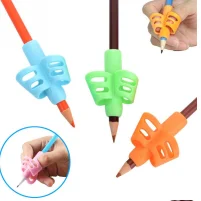 

5 pcs/lot Kids Pen Holder Silicone Baby Learning Writing Tool Correction Device Fish Pencil Grasp Writing Aid Grip Stationery