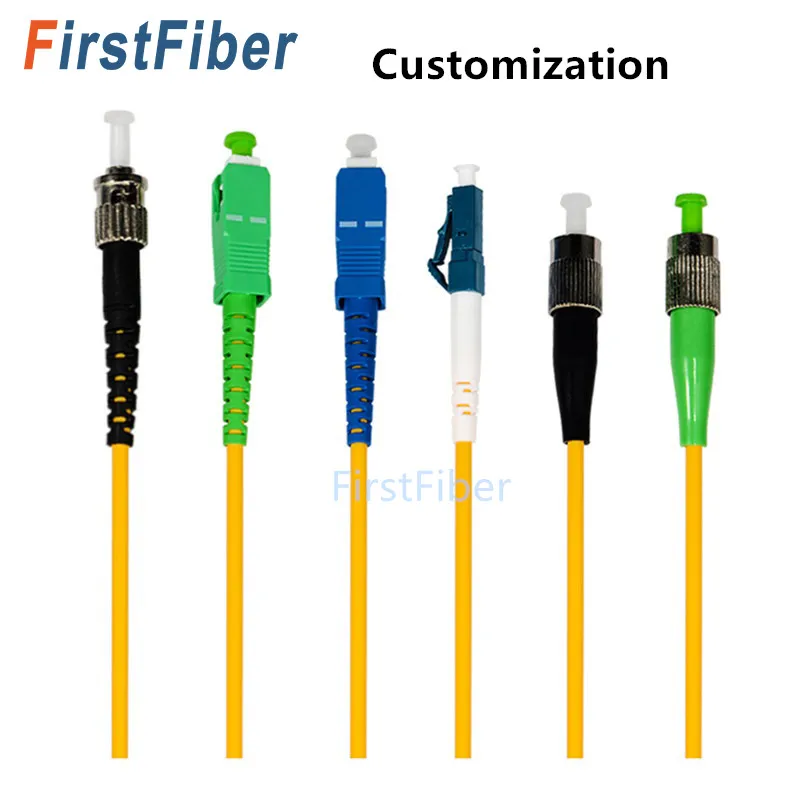 Волоконный SC/LC/FC/ST/APC/UPC Simplex 3 мм LSZH одномодовый волоконно-оптический кабель SC джемпер волоконный патч-корд fibra optica настроить