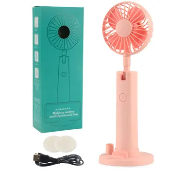 

IN STOCK !Portable Mini Fan Handheld Fan Home Office Desk Speed Adjustable USB Rechargeable Fan Air Cooler Outdoor Travel