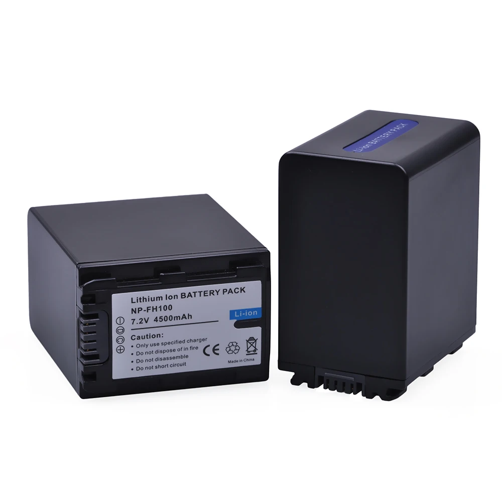 

4500mAh NP-FH100 NP FH100 FH100 Battery for Sony FH90 FH70 FH60 FH40 FH30 DCR-HC28 HC38 SR42 SR45 SR47 SR62 SX40 SR10 SR11 SR12
