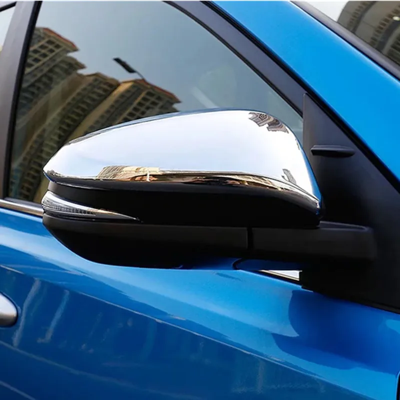 2 шт. хромированные боковые зеркала заднего вида декоративные планки для Toyota RAV 4