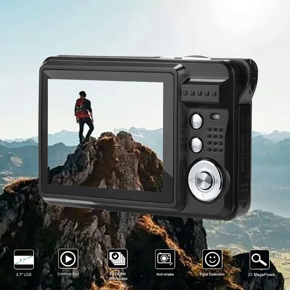 Камера 2.7HD Экран цифровой Камера 18MP противоударная функция распознавания лиц видеокамера Пустой цифровой видеокамеры для дома Камера-L1211