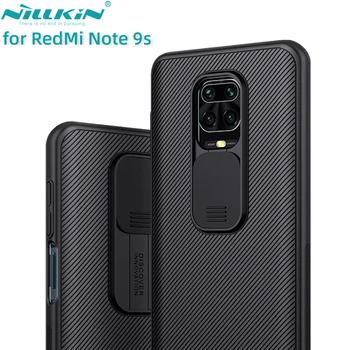 

for XiaoMi RedMi Note 9s Note 9 Pro Max Phone Case,NILLKIN Camera Protection Slide Protect Cover Lens Protection Case