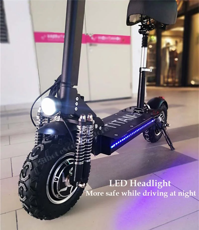 Powerful Off Road Electric Scooter Two Wheels Electric Scooters 11 Inch Double Drive 1200W 90KMH Foldable Electric Bikes Adults (17)