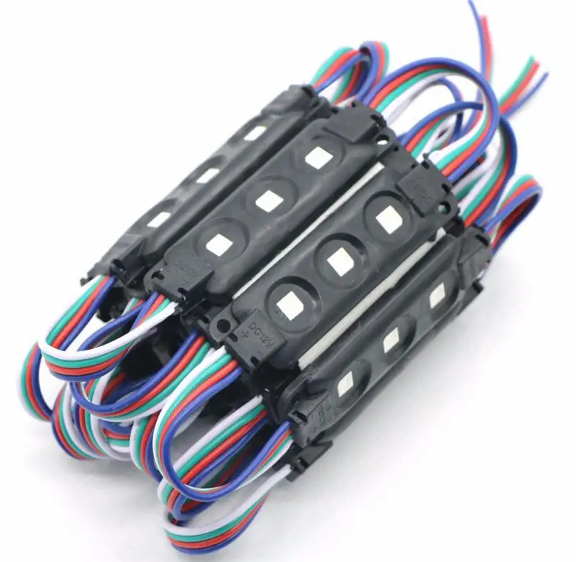 12 мм WS2811 2811 IC полный Цвет Pixel Светодиодный модуль свет DC 5 В вход IP68 водонепроницаемый RGB Цвет цифровой светодиодный пиксель света