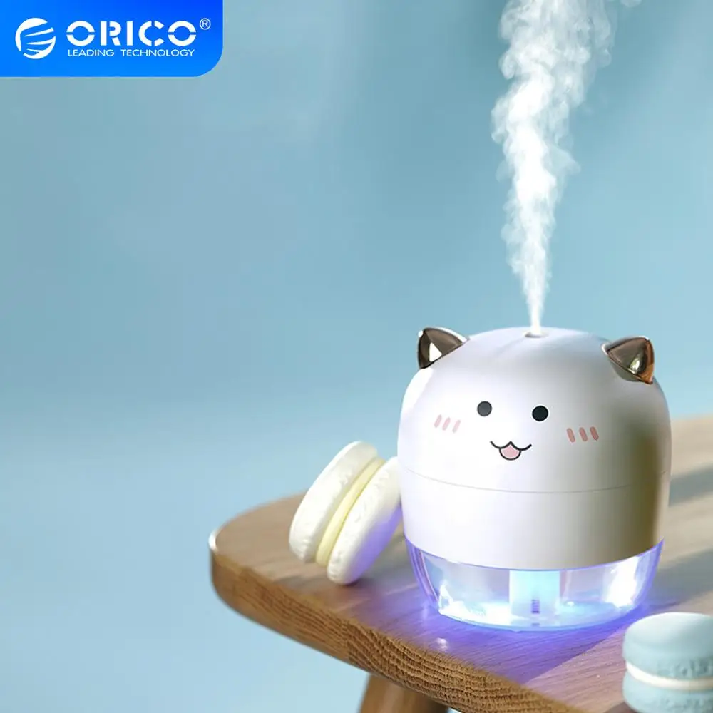 ORICO 220ML Ultrasonic USB Air Humidifier Aroma Essential Oil Diffuser Portable Cool Mist Maker for Home Car with LED Night Lamp |
